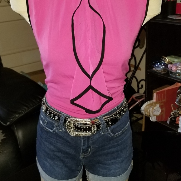 Nocona Interchangeable Buckle Cross Conchos Belt - Picture 15 of 16